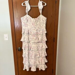 Bridal by ELOQUII Corseted Tiered Dress